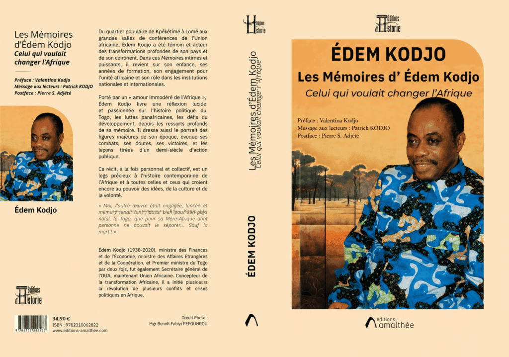 Edem Kodjo : la version définitive de « Celui qui voulait changer l’Afrique » est désormais disponible